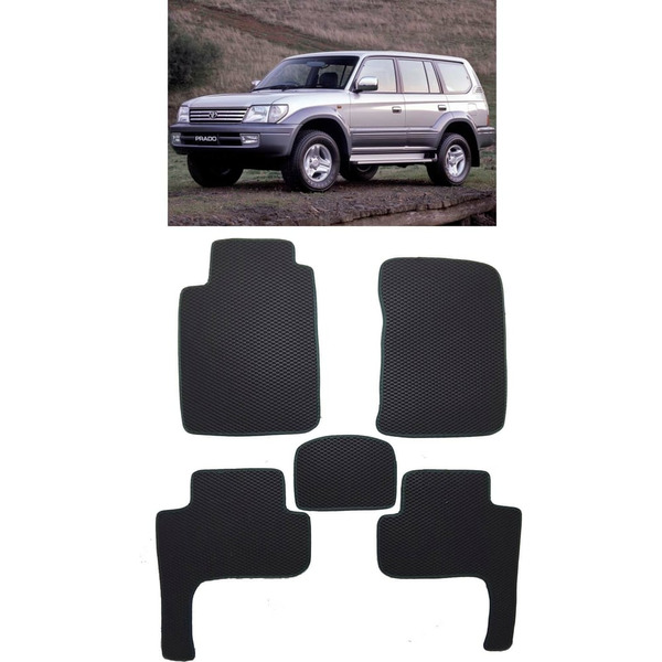 Ковры в салон автомобиля toyota land cruiser prado 90 1996 - 2002 Eva Smart 2058-B5A6-S