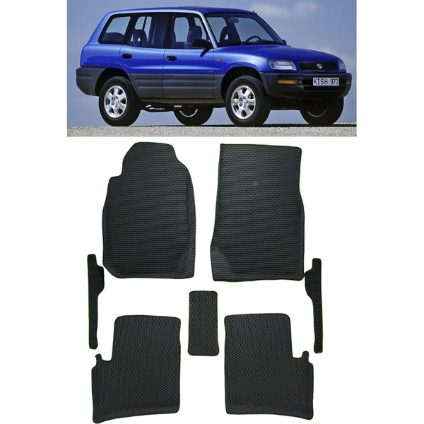 Ковры в салон автомобиля toyota rav 4 i (xa10) вариант макси 3d 1995 - 2000 Eva Smart 3551-B5B2-S