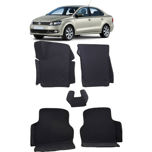 Ковры в салон автомобиля volkswagen polo v седан вариант 3d макси 2009 - 2020 Eva Smart 3068-A1A6-S