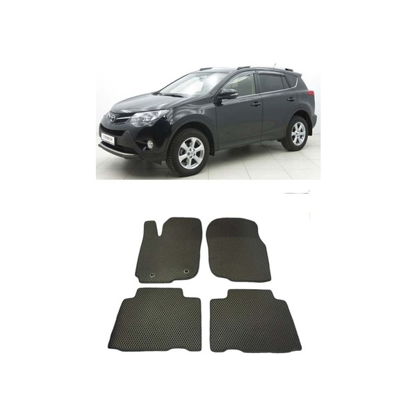 Ковры в салон автомобиля toyota rav 4 iv (сa40) 2012 - 2019 Eva Smart 1843-A6B1-S