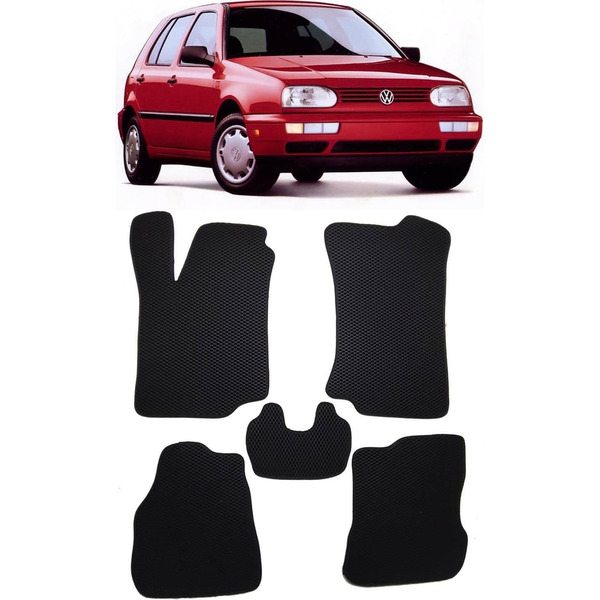 Ковры в салон автомобиля volkswagen golf iii 1991 - 1997 Eva Smart 1862-B5A7-S