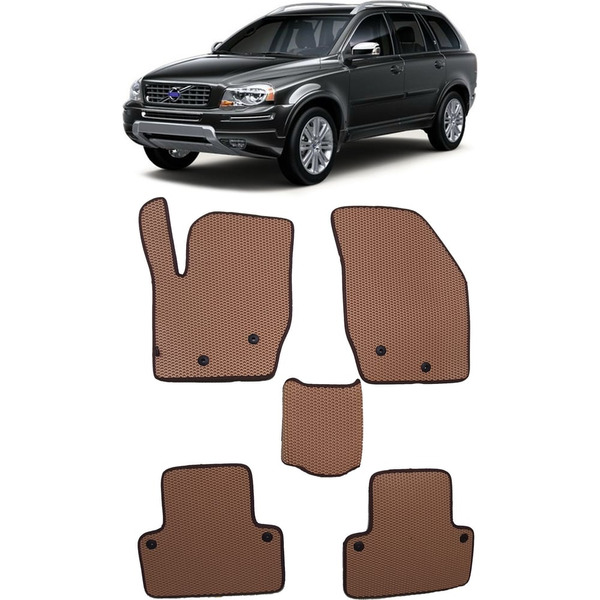 Ковры в салон автомобиля volvo xc90 i 7мест 2006 - 2014 Eva Smart 2152-A1B1-S