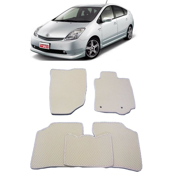 Ковры в салон автомобиля toyota prius (nhw20) правый руль 2004 - 2009 Eva Smart 2308-B1B5-S