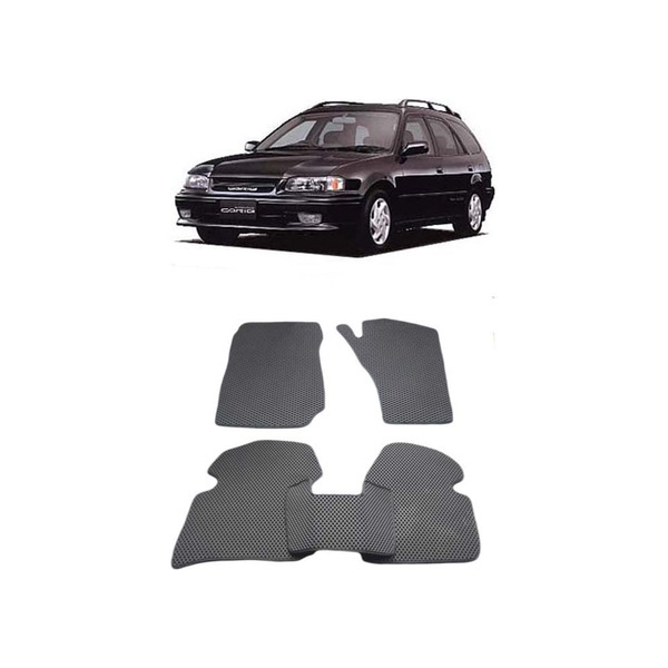 Ковры в салон автомобиля toyota sprinter carib ii правый руль 1988 - 1995 Eva Smart 2253-B1B2-S