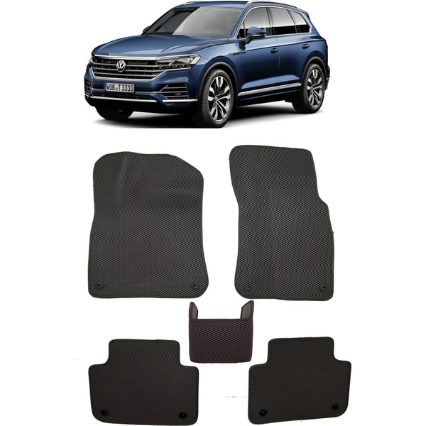 Ковры в салон автомобиля volkswagen touareg iii 2018 - Eva Smart 2812-B5A7-S