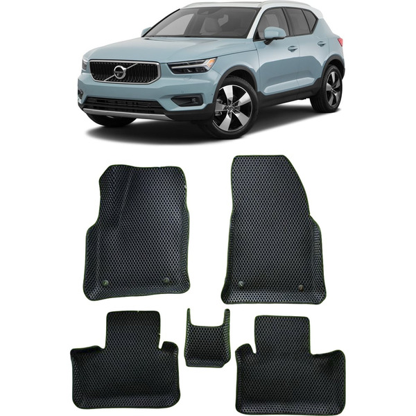 Ковры в салон автомобиля volvo xc40 вариант макси 3d 2017 - Eva Smart 3732-B1B1-S