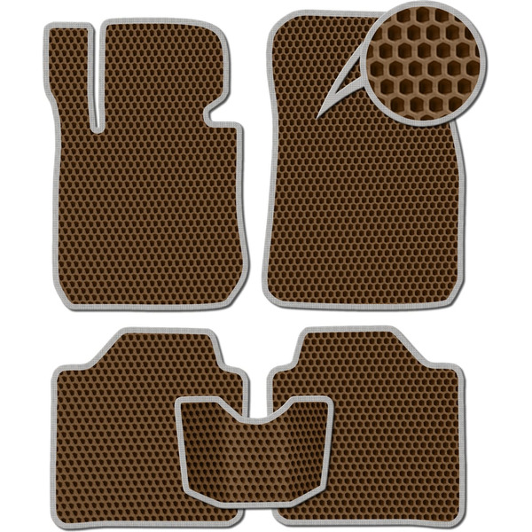 Ковры в салон автомобиля toyota highlander iv (u70) 7мест 2019 - Eva Smart 3806-A6B1-S