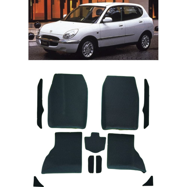 Ковры в салон автомобиля toyota duet правый руль вариант макси 3d 1998 - 2004 Eva Smart 3327-A1B1-S