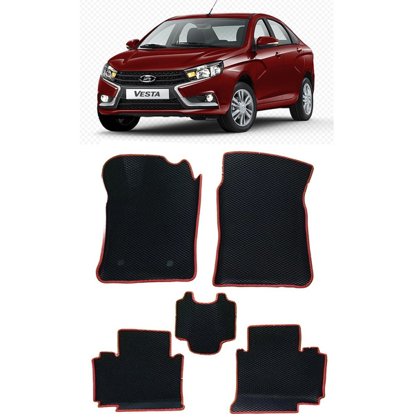 Ковры в салон автомобиля lada vesta вариант макси 3d 2015 - Eva Smart 2704-B5B5-S