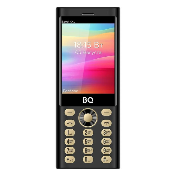Телефон BQ 3598 Barrel XXL Black/Gold