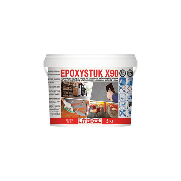 Эпоксидная затирочная смесь LITOKOL EPOXYSTUK X90 C.690 BIANCO SPORCO 479370003