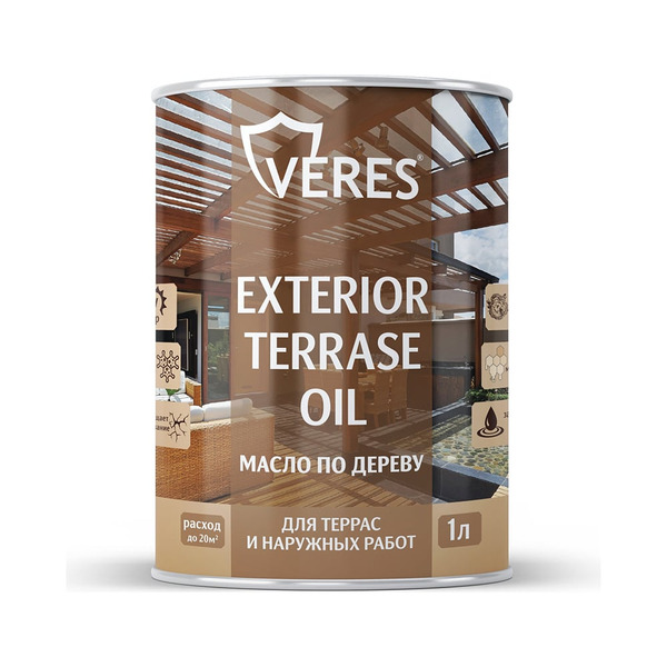 Масло для дерева VERES exterior terrase oil 255542