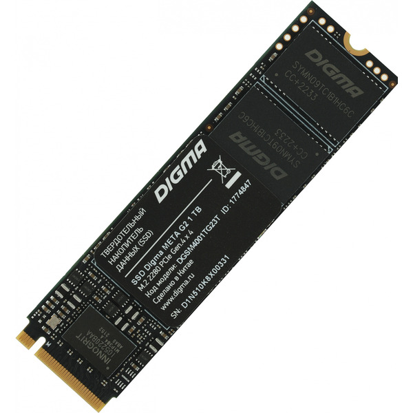 SSD накопитель Digma Meta G2 1Tb (DGSM4001TG23T)