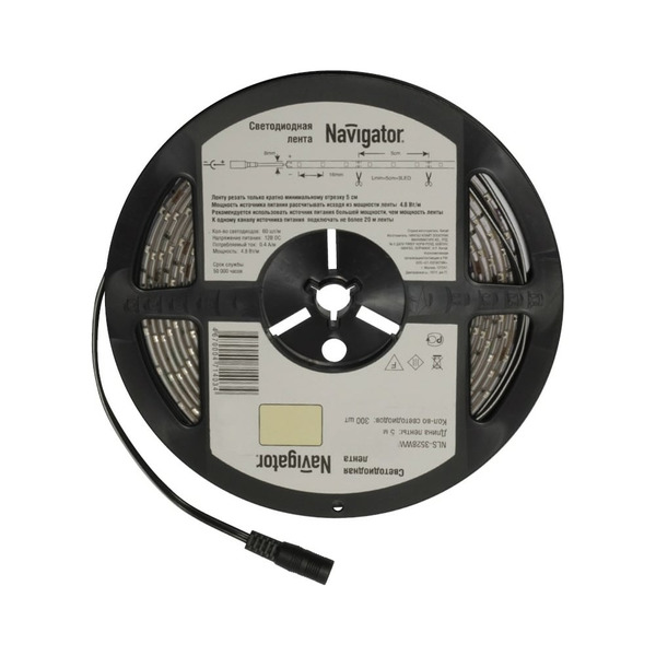 Светодиодная лента Navigator 71 409 NLS-3528W120-9.6 71409