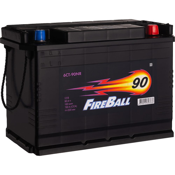 Аккумулятор FIRE BALL 6ст 90 NR высокий 780 А CCA 590126020