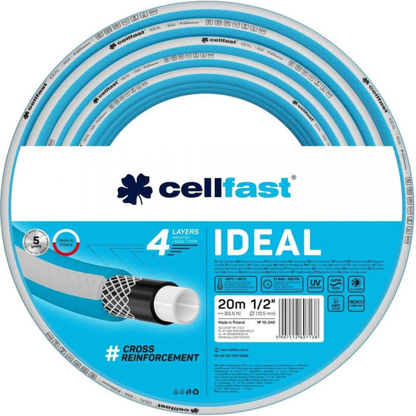 Садовый шланг Cellfast IDEAL 4 слоя, 1 10-240