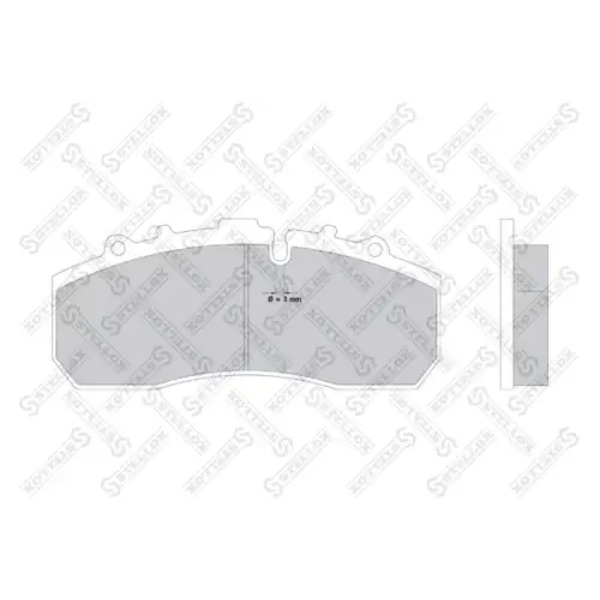 85-11413-SX колодки дисковые !29 042 30mm с полн. р/к \MB Actros, AtegoII, Scania, KAMAZ 5490