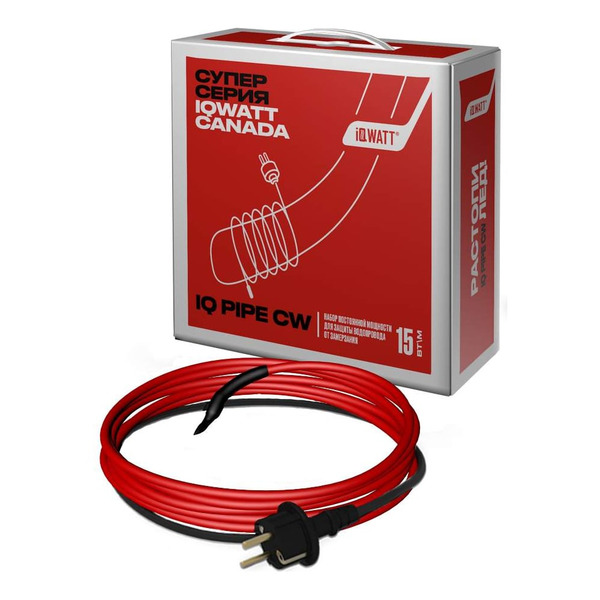 Комплект для обогрева труб IQWATT IQ PIPE CW-15м 039507