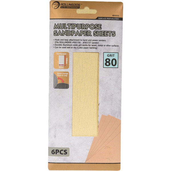 Набор наждачной бумаги Rollingdog 81222