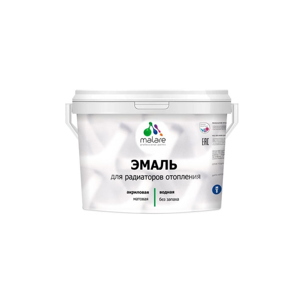 Эмаль для радиаторов и батарей отопления MALARE 2036765256138