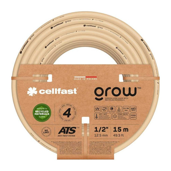 Садовый шланг Cellfast GROW 4 слоя, 1 13-500