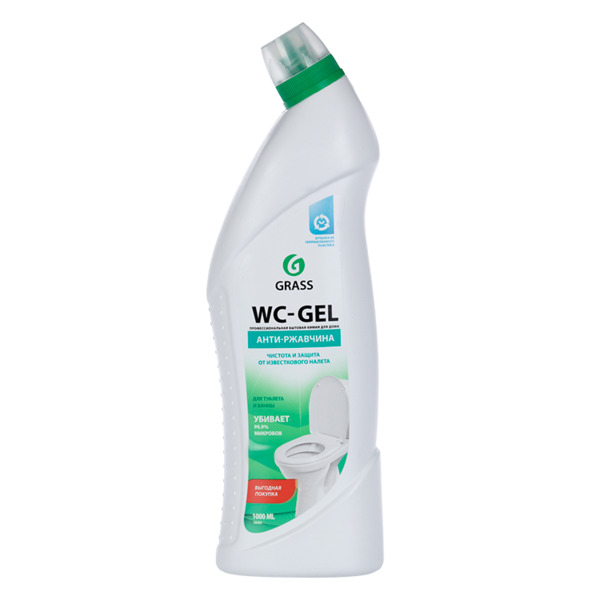 Чистящее средство GRASS WC-gel анти-ржавчина д/унитаза 1 л