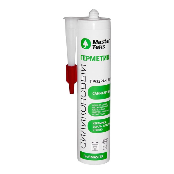 Силиконовый санитарный герметик MASTERTEKS profimaster 9613439 246376