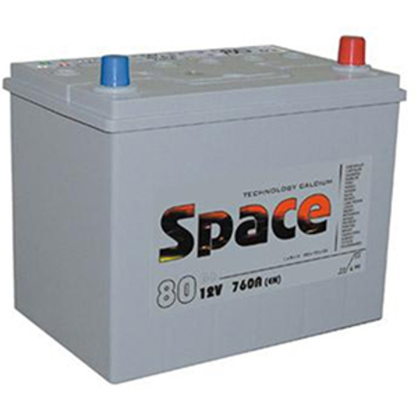Автомобильный аккумулятор Space 80 Ач обратная полярность D26L