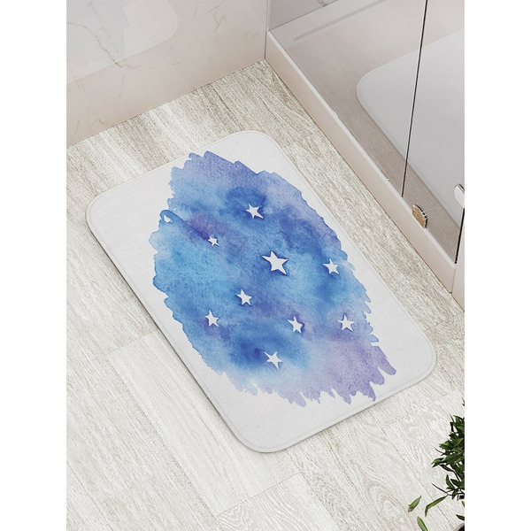Противоскользящий коврик для ванной, сауны, бассейна JOYARTY Облачные звезды bath_18404