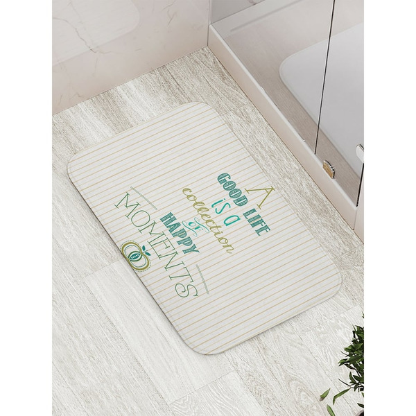 Противоскользящий коврик для ванной, сауны, бассейна JOYARTY Коллекция моментов bath_11087