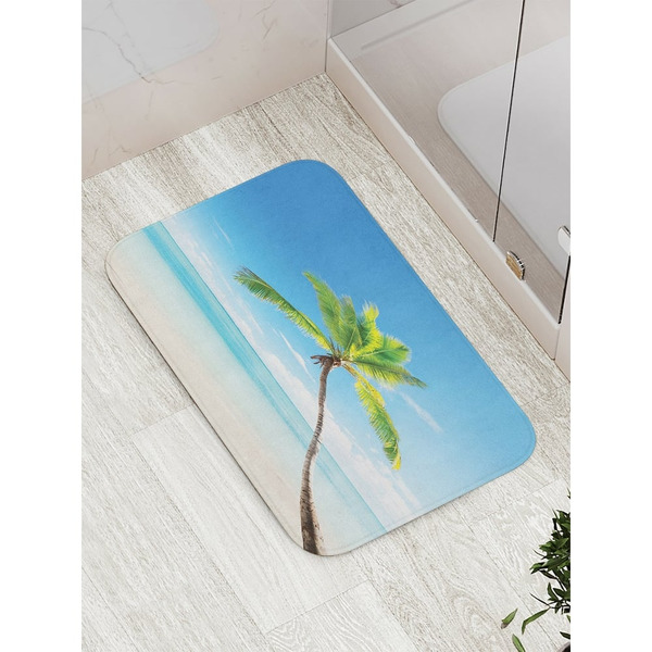 Противоскользящий коврик для ванной, сауны, бассейна JOYARTY Кокосовая пальма bath_17126