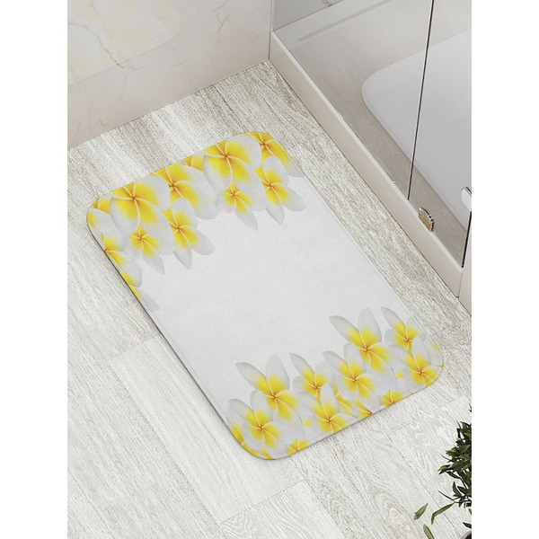 Противоскользящий коврик для ванной, сауны, бассейна JOYARTY Цветочный вход bath_12272