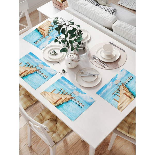 Комплект тканевых салфеток для сервировки стола JOYARTY np_9152