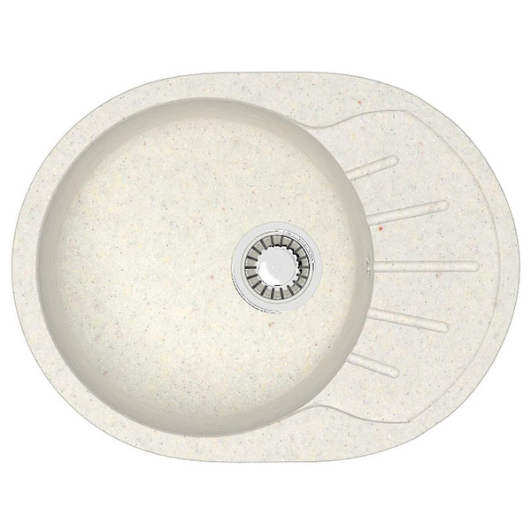 Кухонная мойка Azario Light Хлопок (57,5х44х21,5) сифон+герметик (CS00079921)