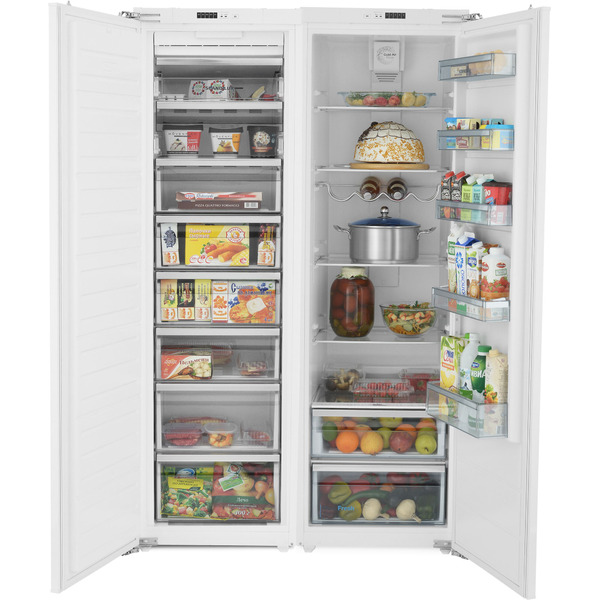 Встраиваемый холодильник Side by Side Scandilux SBSBI524EZ (RBI524EZ+FNBI524E)