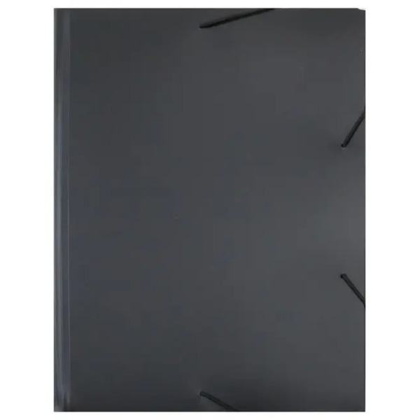 Папка на резинке "Бюрократ. Black&White", цвет: черный, A4, арт. BWPR05BLCK