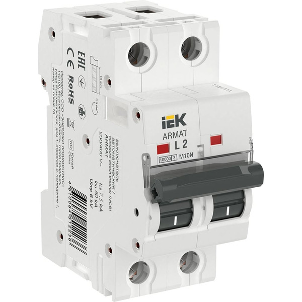 Автоматический выключатель IEK armat m10n AR-M10N-2-L002