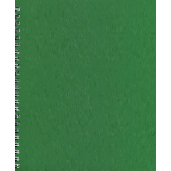 Тетрадь общая WOOD. Зеленая, 80 листов, А5, клетка, гребень