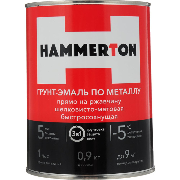 Грунт-эмаль по ржавчине HAMMERTON 205548