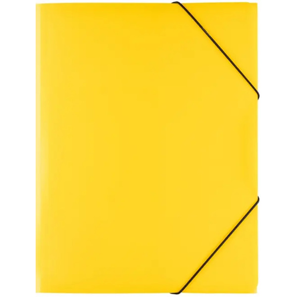 Папка на резинке Classic, A4, желтая