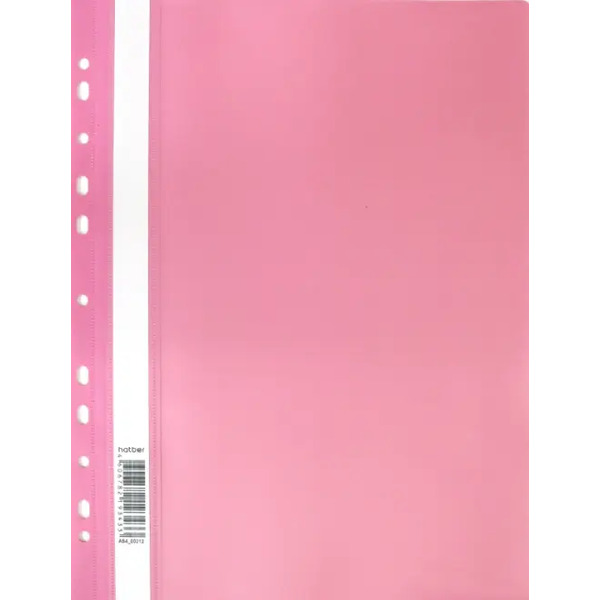 Папка-скоросшиватель, А4, 140/180 мкм, розовая