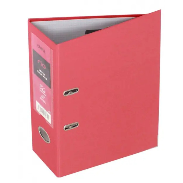 Папка-регистратор Deli, цвет: красный, A4, разборная, 75 мм, арт. EB20140