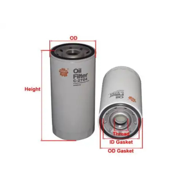 Фильтр масляный SAKURA C-2704 HITACHI