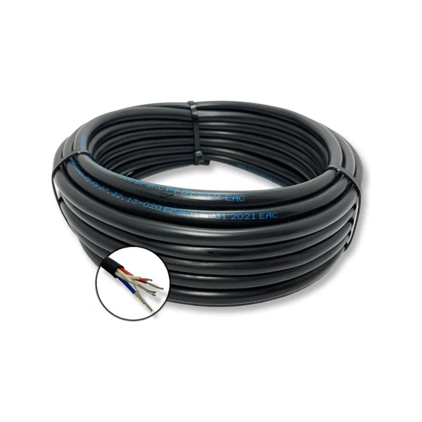 Монтажный кабель ПРОВОДНИК мкш 2x0.75 мм2, 15м OZ48626L15