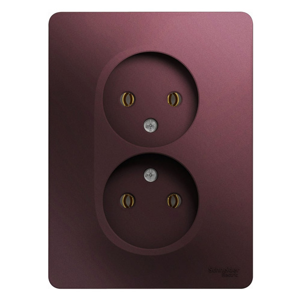 Двухместная розетка Systeme Electric GLOSSA GSL001120