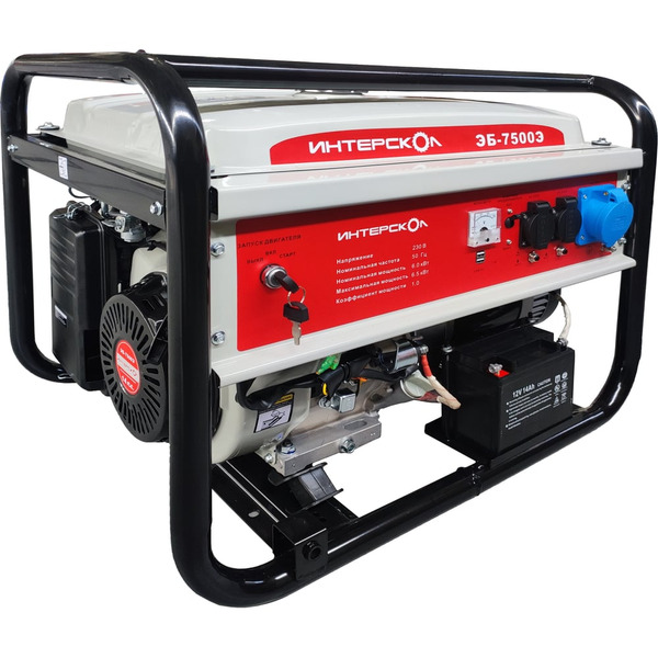 Бензиновая синхронная электростанция Интерскол ЭБ-7500Э 796.0.0.40