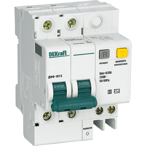 Селективный дифференциальный автомат DEKraft ДИФ101 15306DEK