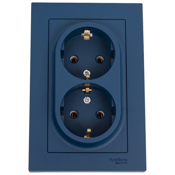 Розетка Systeme Electric Atlasdesign аквамарин ATN001124