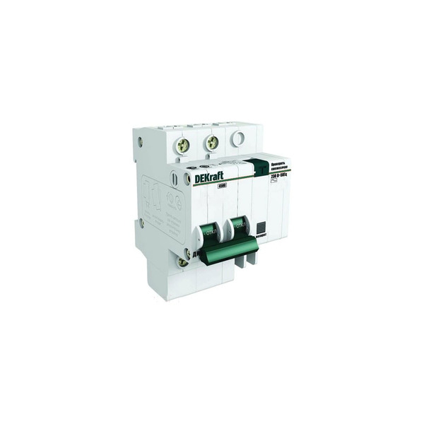 Дифференциальный автомат DEKraft ДИФ-101 2п 10A 30мА 4.5кА AC 4.5мод. 15002DEK 121960