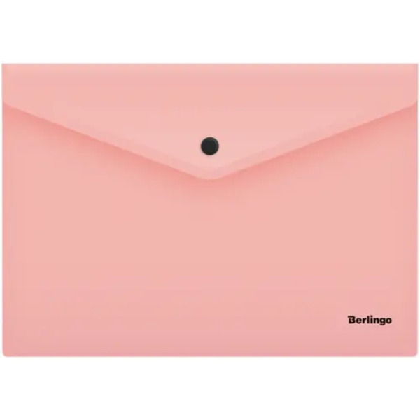 Папка на кнопке "Instinct", А4, 180 мкм, фламинго